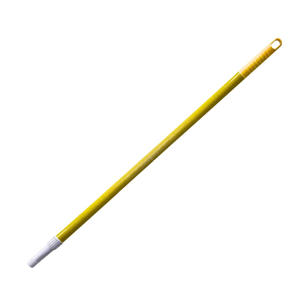 Manche en fibre de verre à vis H. 150cm - Col. Jaune