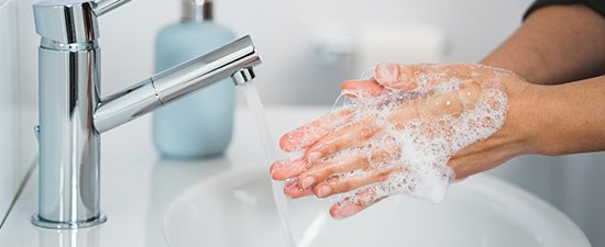 Lavage mains et corps